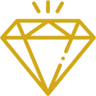 Yellow diamond icon on black background.
